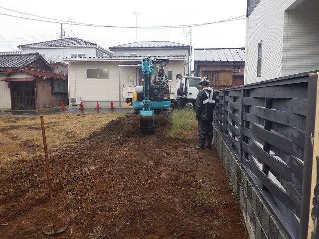 駐車場土留め・舗装工事 5